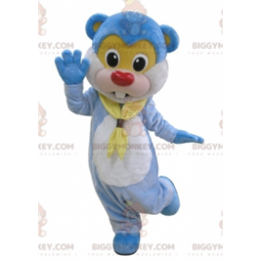 Χαριτωμένη στολή μασκότ Giant Beaver Blue Teddy BIGGYMONKEY™ -