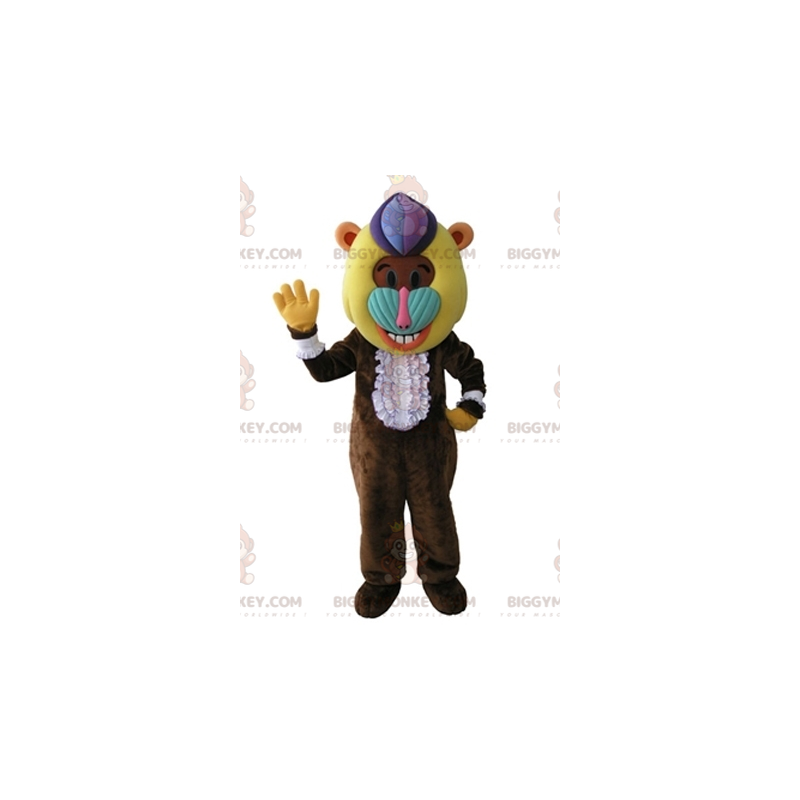 Costume de mascotte BIGGYMONKEY™ de singe de babouin marron Costume de mascotte BIGGYMONKEY™ de singe de babouin marron