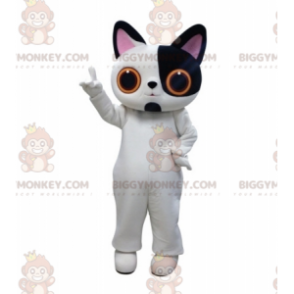 Kostium Maskotka Biało-Czarny Kot BIGGYMONKEY™ Wielkie Oczy - Maskotki dla kotów - BIGGYMONKEY_05371 - BiggyMonkey.com