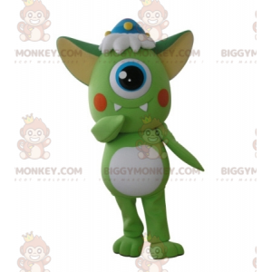 Costume da mascotte BIGGYMONKEY™ alieno Ciclope verde -