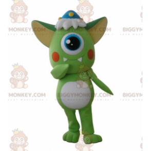 Cyclops Green Alien BIGGYMONKEY™ Mascot Costume –