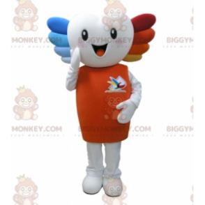 BIGGYMONKEY™ Mascottekostuum Witte man met gekleurd haar -