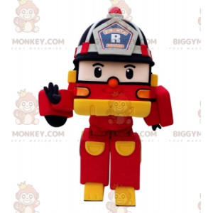 BIGGYMONKEY™ Transformers Feuerwehrauto-Maskottchen-Kostüm -