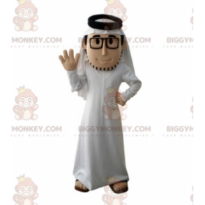 Costume de mascotte BIGGYMONKEY™ de sultan barbu avec une tenue