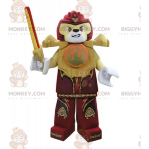 Lego BIGGYMONKEY™ maskotkostume Gul og rød tiger med sværd -