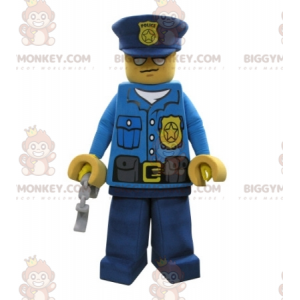 Lego BIGGYMONKEY™ Mascot Costume Dressed In Police Officer