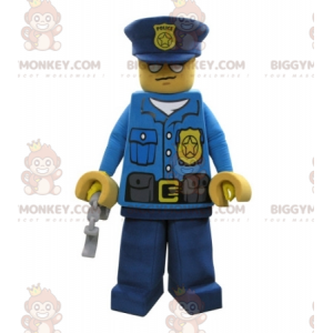 Lego BIGGYMONKEY™ maskottiasu poliisin pukuun - Biggymonkey.com