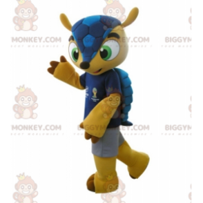 Kostým maskota Fuleco Famous World Cup 2014 Armadillo BIGGYMONKEY™ - Maskoti slavní lidé - BIGGYMONKEY_05399 - BiggyMonkey.com