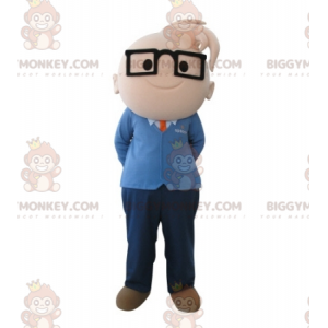Fato de mascote de menino BIGGYMONKEY™ com óculos. Traje de