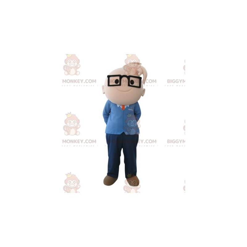 BIGGYMONKEY™ mascottekostuum voor jongen met bril. Ingenieur BIGGYMONKEY™ mascottekostuum voor jongen met bril. Ingenieur
