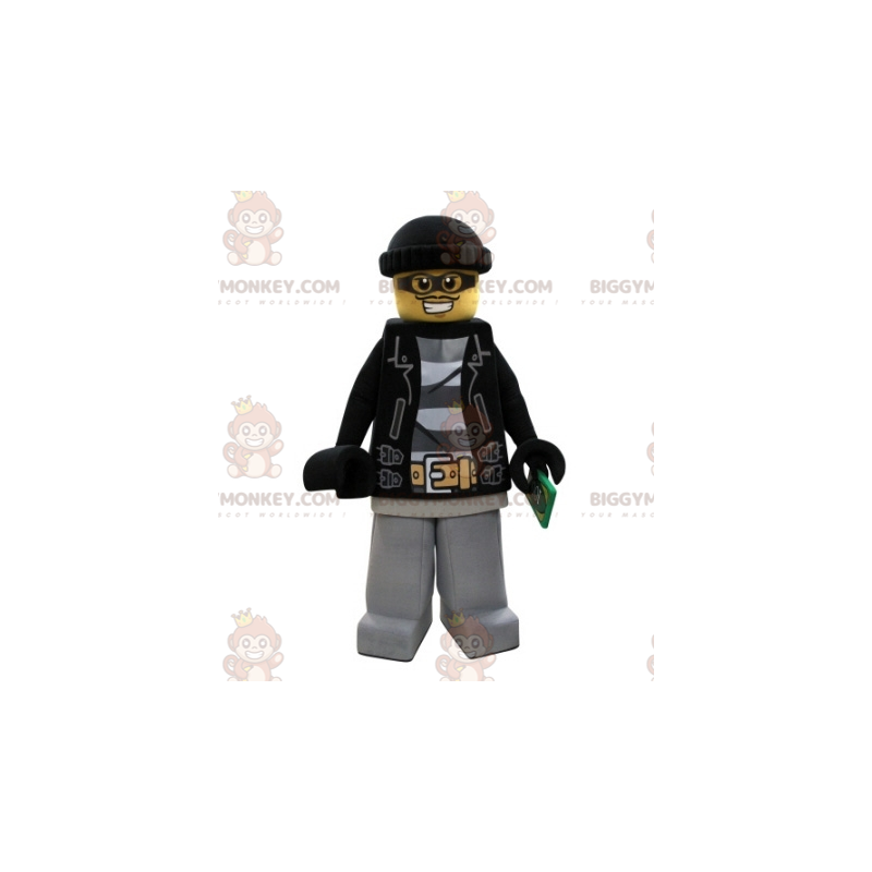 lego BIGGYMONKEY™ mascot costume dressed as a bandit with a