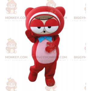 Very Funny Teddy Bear Red Man BIGGYMONKEY™ Mascot Costume –