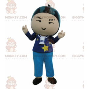 Costume de mascotte BIGGYMONKEY™ de bonhomme avec une pastèque