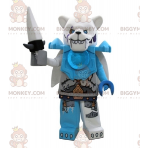 Costume de mascotte BIGGYMONKEY™ de Lego d'ours polaire à l'air