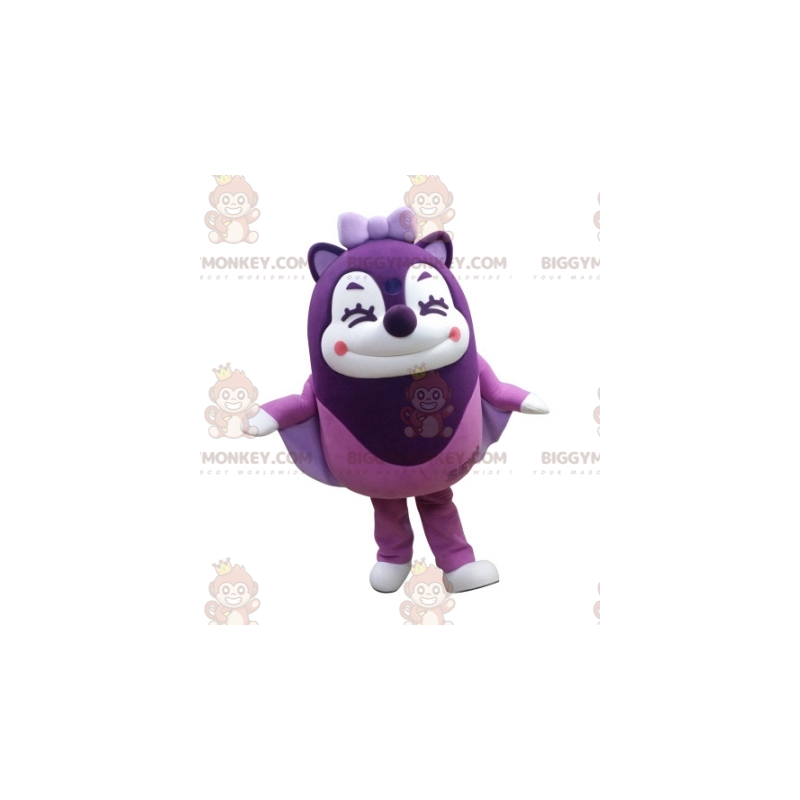 Στολή μασκότ BIGGYMONKEY™ Γελαστός και Μωβ Flying Squirrel - Μασκότ σκίουρων - BIGGYMONKEY_05410 - BiggyMonkey.com