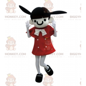 Brown Girl BIGGYMONKEY™ Mascot Costume with Donkey Ears -