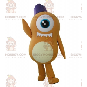 Costume da mascotte alieno Ciclope BIGGYMONKEY™ arancione -