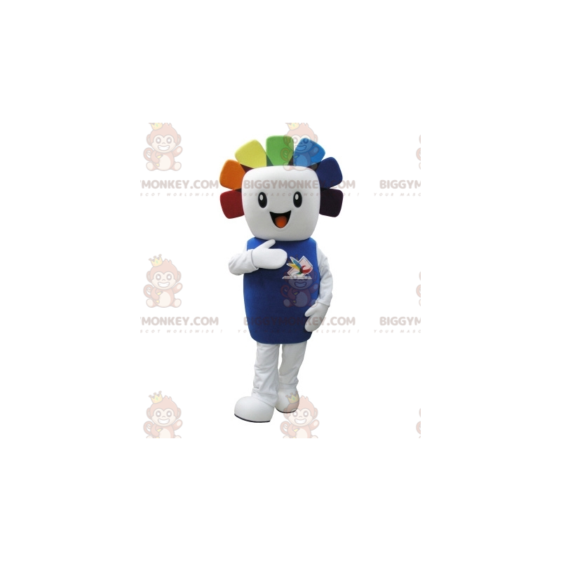 Disfraz de mascota BIGGYMONKEY™ Hombre blanco con cabello Disfraz de mascota BIGGYMONKEY™ Hombre blanco con cabello