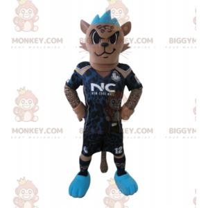 Disfraz de mascota BIGGYMONKEY™ de tigre con traje de