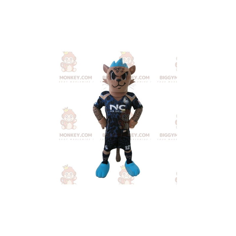 Disfraz de mascota BIGGYMONKEY™ de tigre con traje de Disfraz de mascota BIGGYMONKEY™ de tigre con traje de