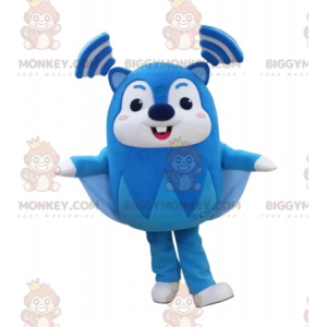 Very Funny Blue and White Flying Squirrel BIGGYMONKEY™ Mascot