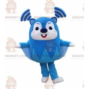 Very Funny Blue and White Flying Squirrel BIGGYMONKEY™ Mascot