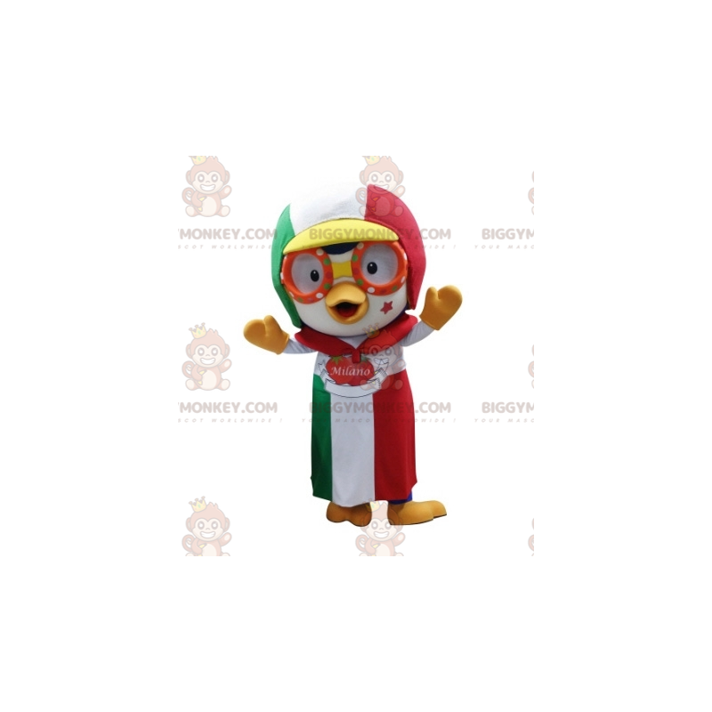 Disfraz de mascota Bird BIGGYMONKEY™ con gorro y delantal - Disfraz de mascota Bird BIGGYMONKEY™ con gorro y delantal -