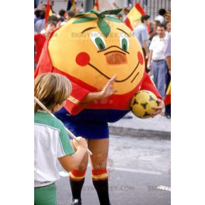 Costume da mascotte BIGGYMONKEY™ arancione mandarino gigante in