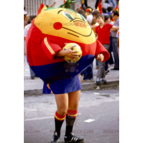 Disfraz de mascota naranja mandarina gigante BIGGYMONKEY™ en