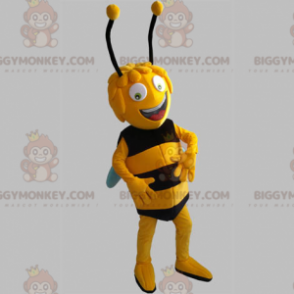 BIGGYMONKEY™ maskotdräkt av Maya l'abeille gul och svart bi - Bi-maskot - BIGGYMONKEY_05528 - BiggyMonkey.com