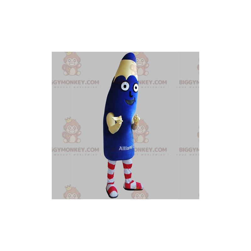 Costume da mascotte Giant Blue Pencil BIGGYMONKEY™. Costume da Costume da mascotte Giant Blue Pencil BIGGYMONKEY™. Costume da