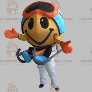 BIGGYMONKEY™ Round Figure Mascot Costume with Mask and Sledge -