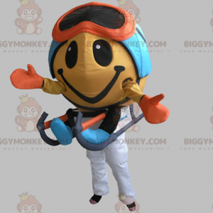 Στολή μασκότ BIGGYMONKEY™ με στρογγυλή φιγούρα με μάσκα και