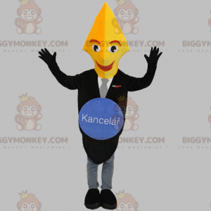 Black and Gold Fountain Pen BIGGYMONKEY™ Mascot Costume -