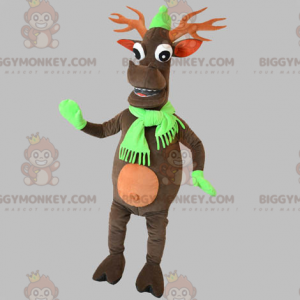 Julens rensdyr BIGGYMONKEY™ maskotkostume. Caribou BIGGYMONKEY™