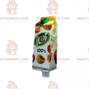 Costume de mascotte BIGGYMONKEY™ de brique de jus de fruit