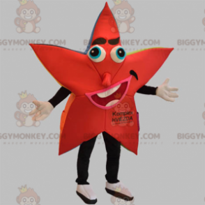 Giant Red and Black Star BIGGYMONKEY™ Mascot Costume -