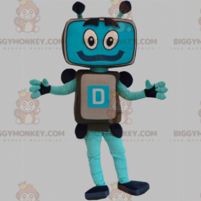 Ekran telewizora Komputer Robot Kostium maskotki BIGGYMONKEY™ - Ludzkie maskotki - BIGGYMONKEY_05562 - BiggyMonkey.com