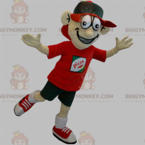 Pizzabud BIGGYMONKEY™ maskotkostyme. Tenårings BIGGYMONKEY™ maskotkostyme - Matmaskot - BIGGYMONKEY_05582 - BiggyMonkey.com