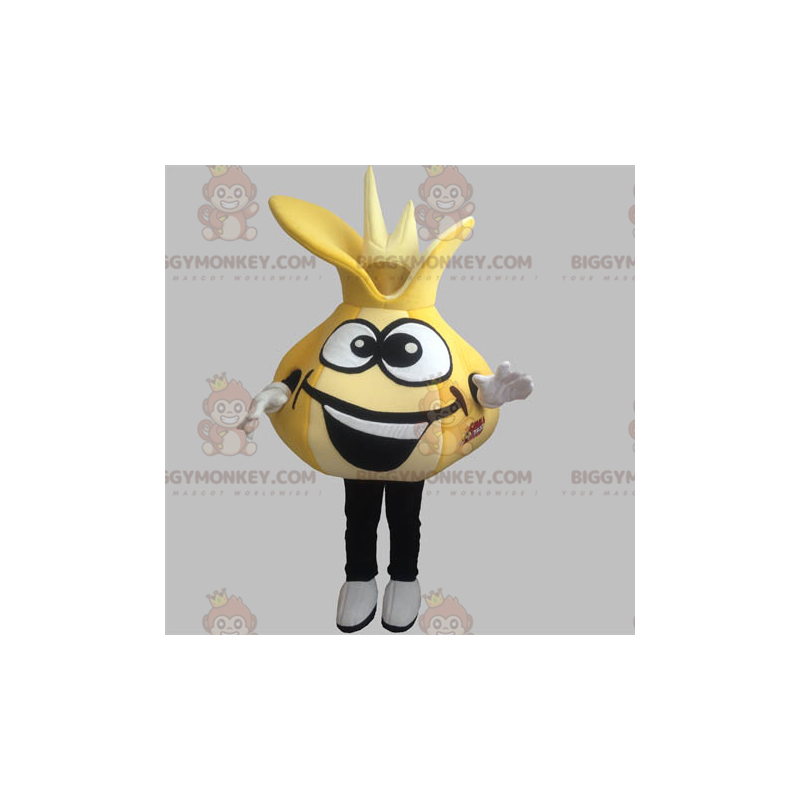 Costume da mascotte gigante giallo spicchio d'aglio cipolla Costume da mascotte gigante giallo spicchio d'aglio cipolla