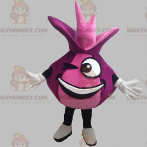 Funny Giant Red Onion BIGGYMONKEY™ Mascot Costume. Pink