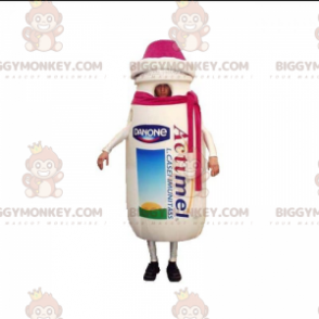 Στολή μασκότ BIGGYMONKEY™ Actimel. Στολή μασκότ BIGGYMONKEY™ Milk Drink - Μασκότ τροφίμων - BIGGYMONKEY_05588 - BiggyMonkey.com