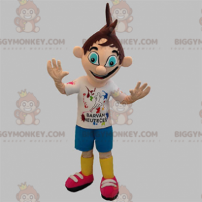 Tenåringsgutt BIGGYMONKEY™ maskotkostyme med søte blå øyne - Gutter og jenter maskoter - BIGGYMONKEY_05594 - BiggyMonkey.com