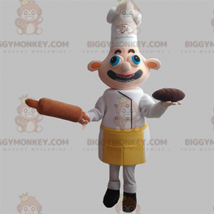 Chef BIGGYMONKEY™ Mascot Costume with Apron and Hat -