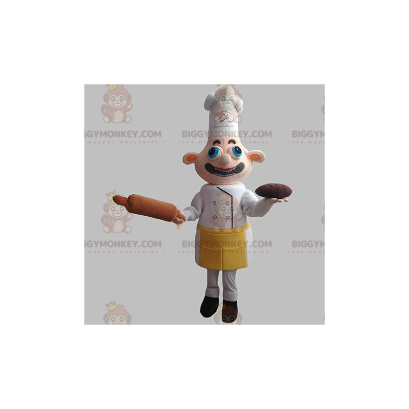 Chef BIGGYMONKEY™ Mascot Costume with Apron and Hat -