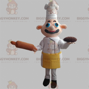 Στολή μασκότ σεφ BIGGYMONKEY™ με ποδιά και καπέλο -