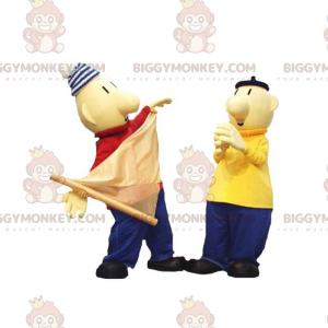 2 BIGGYMONKEY™s sailor men mascots with colorful outfits -