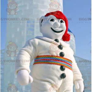 Celý kostým maskota bílého sněhuláka BIGGYMONKEY™ –