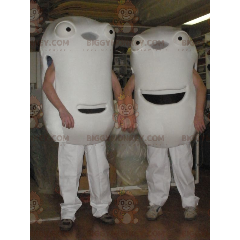 2 BIGGYMONKEY's mascotte van blanke mannen 2 gigantische 2 BIGGYMONKEY's mascotte van blanke mannen 2 gigantische
