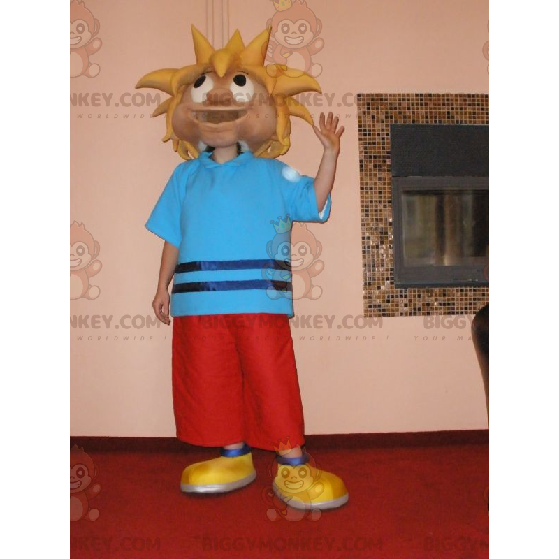 BIGGYMONKEY™ Maskottchen-Kostüm Teen Blonde Boy Vacationer BIGGYMONKEY™ Maskottchen-Kostüm Teen Blonde Boy Vacationer